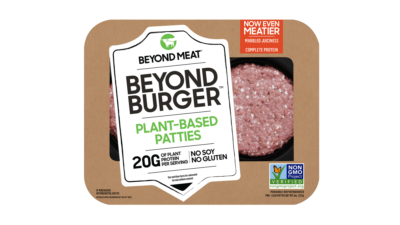 A pack of Beyond Burger patties - meat alternatives are staples for many vegans