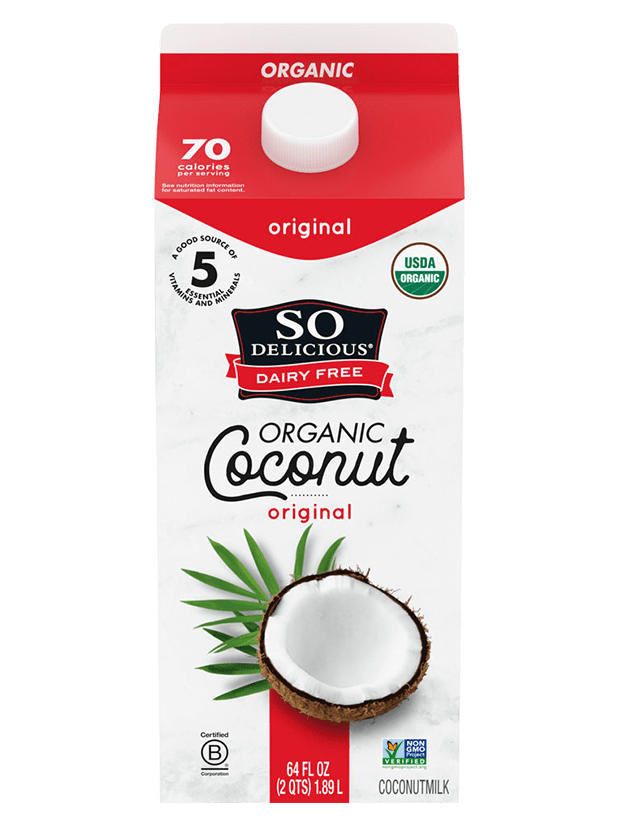 So Delicious Coconut Milk, one of our key vegan supermarket essentials