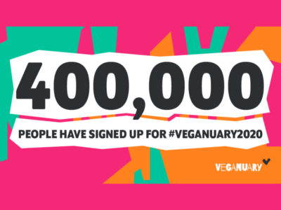Over 400,000 people took part in Veganuary 2020