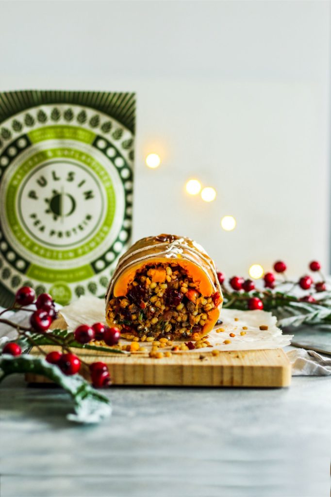 Festive stuffed butternut squash image