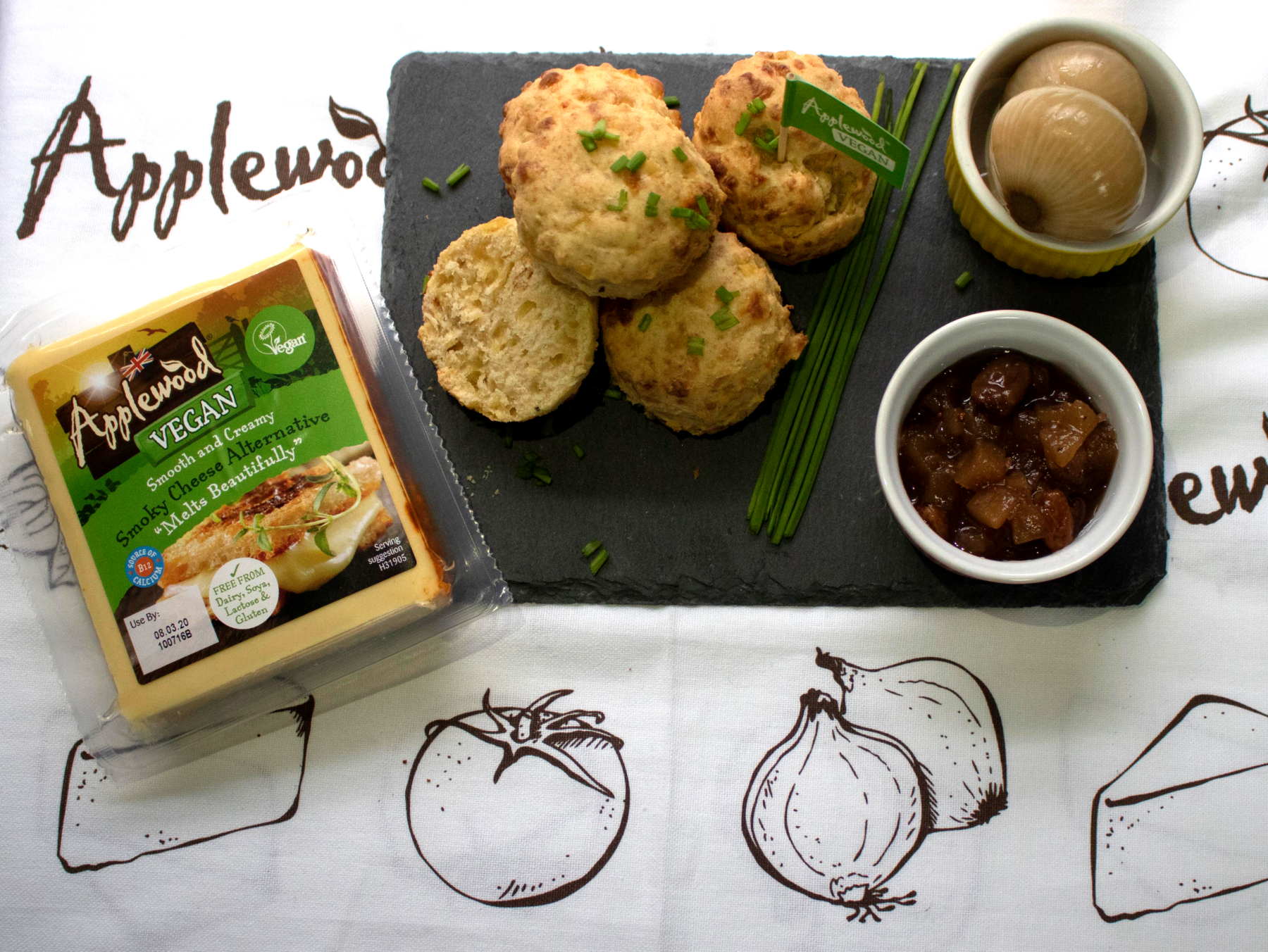 Applewood vegan cheese scones