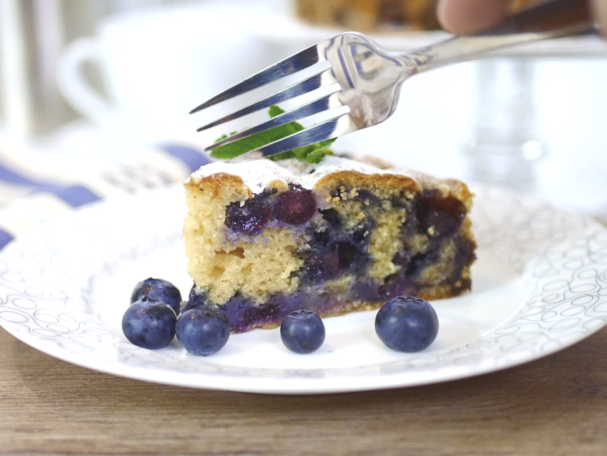 Schneller Blaubeerkuchen | Vegane Rezepte | Veganuary