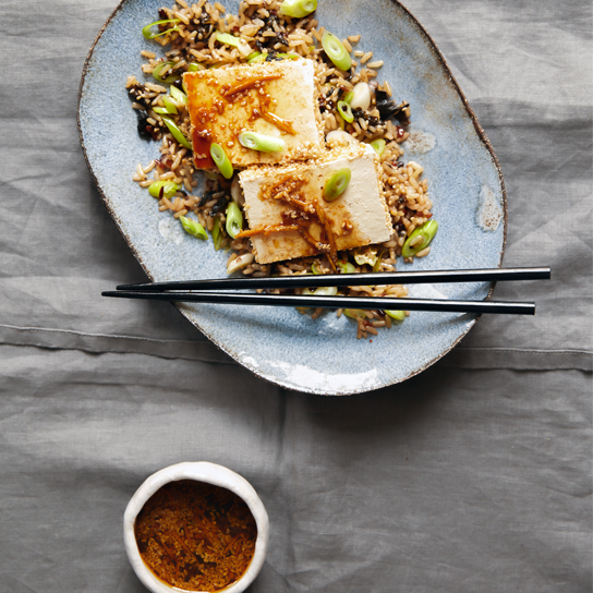 Sesame-Rolled Tofu with Ponzu Dressing - Vegan Recipes