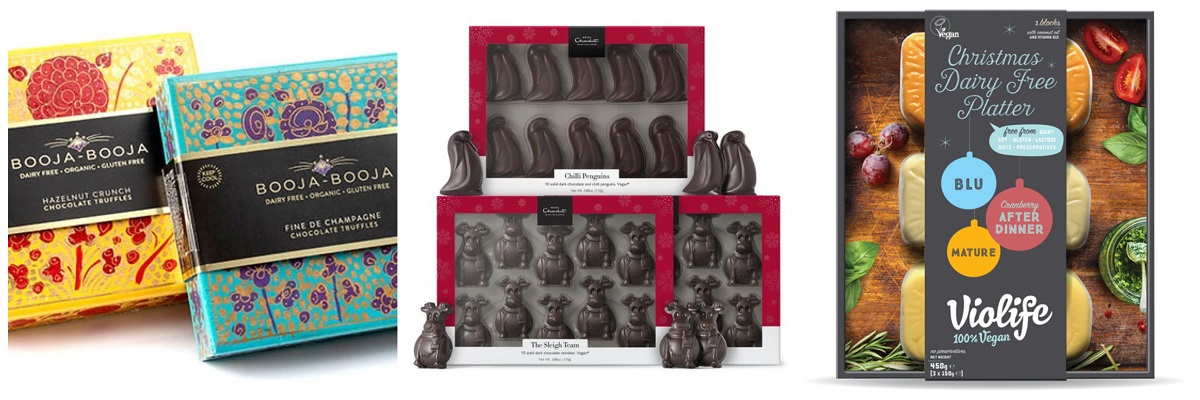 Booja Booja, Hotel Chocolat and Violife food gifts