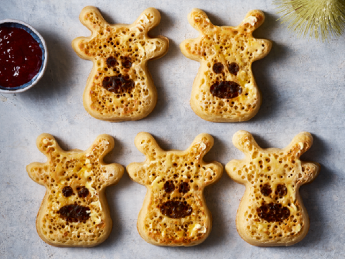 Asda Christmas reindeer crumpets