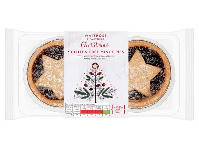 Waitrose gluten free vegan mince pies