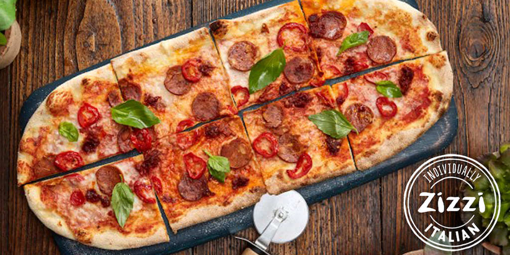 Zizzi vegan pepperoni pizza