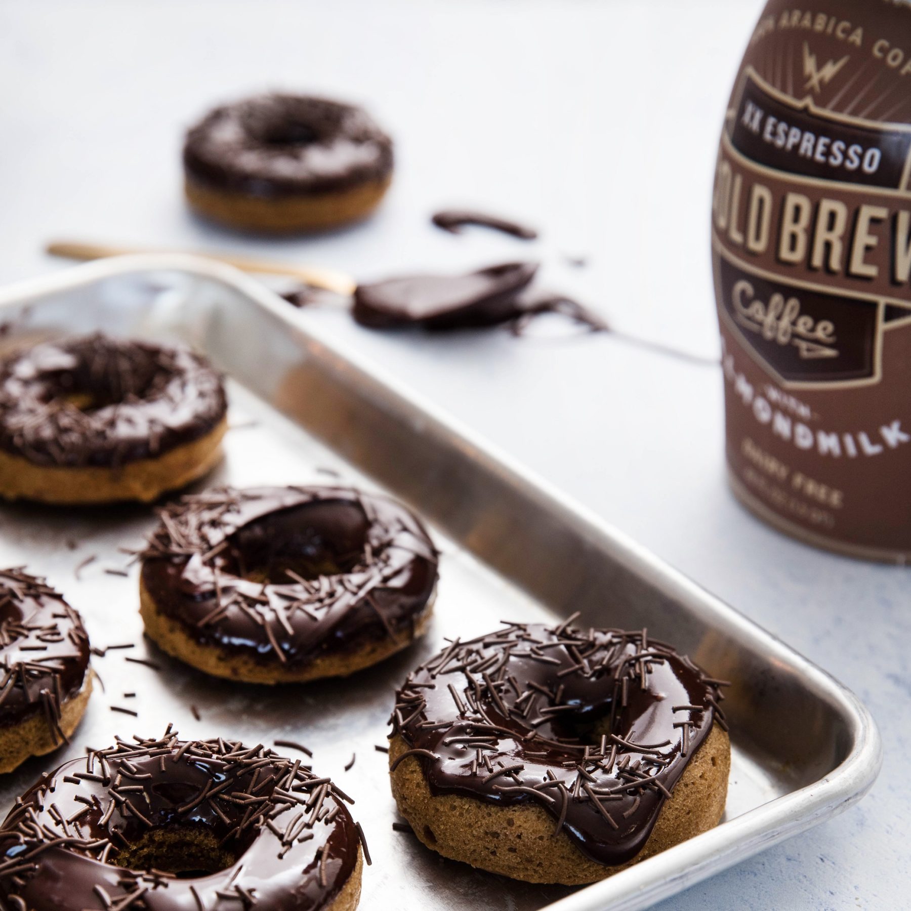 Baked Espresso Doughnuts with Mocha Glaze | Veganuary