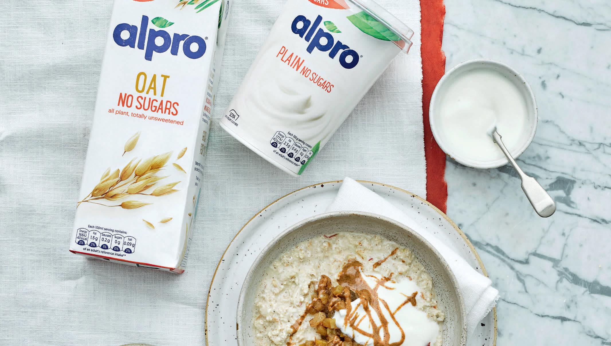 Apple and Pear Overnight Oats Veganuary