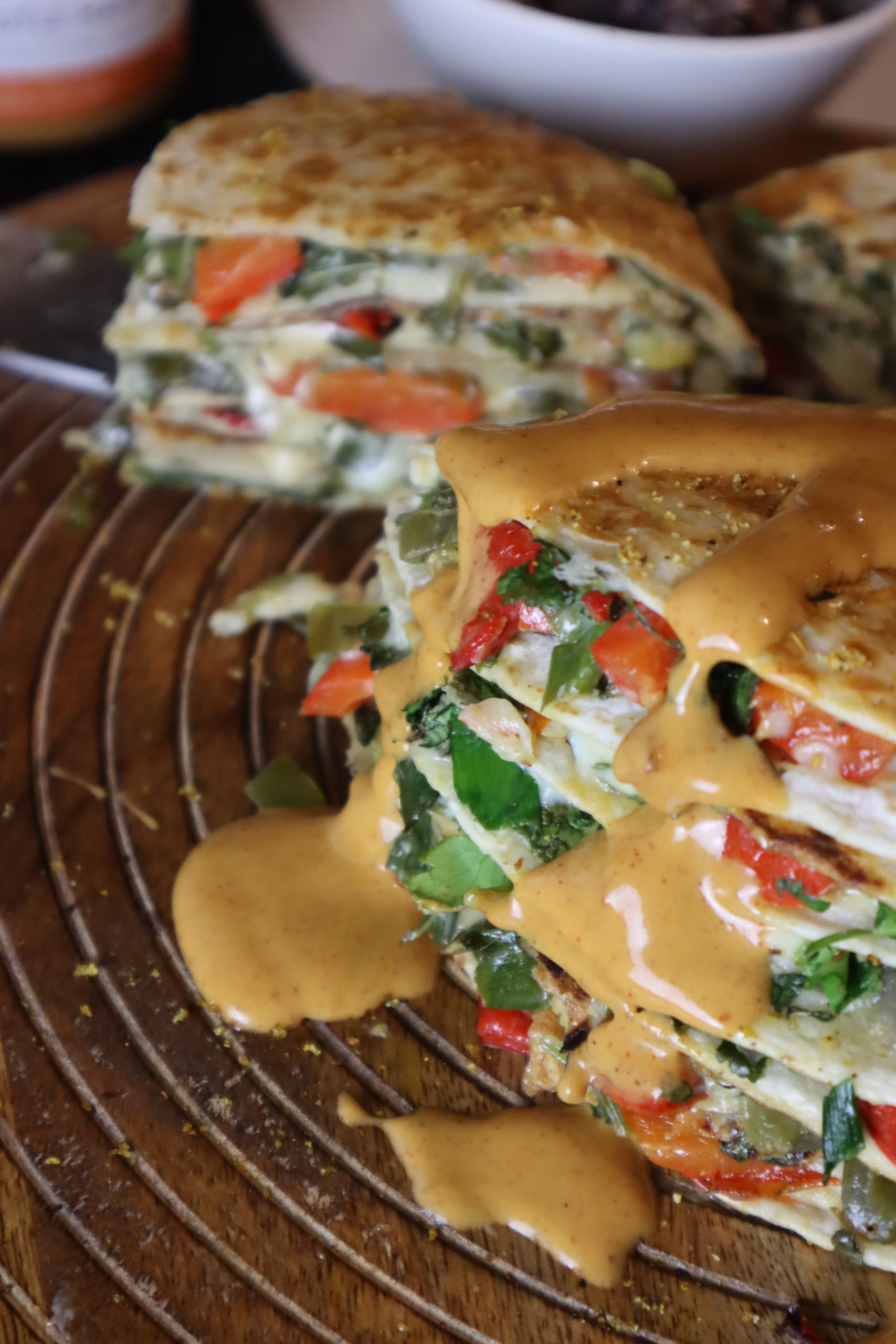 Herb & Cheese Quesadilla Cake Vegan Recipes Veganuary