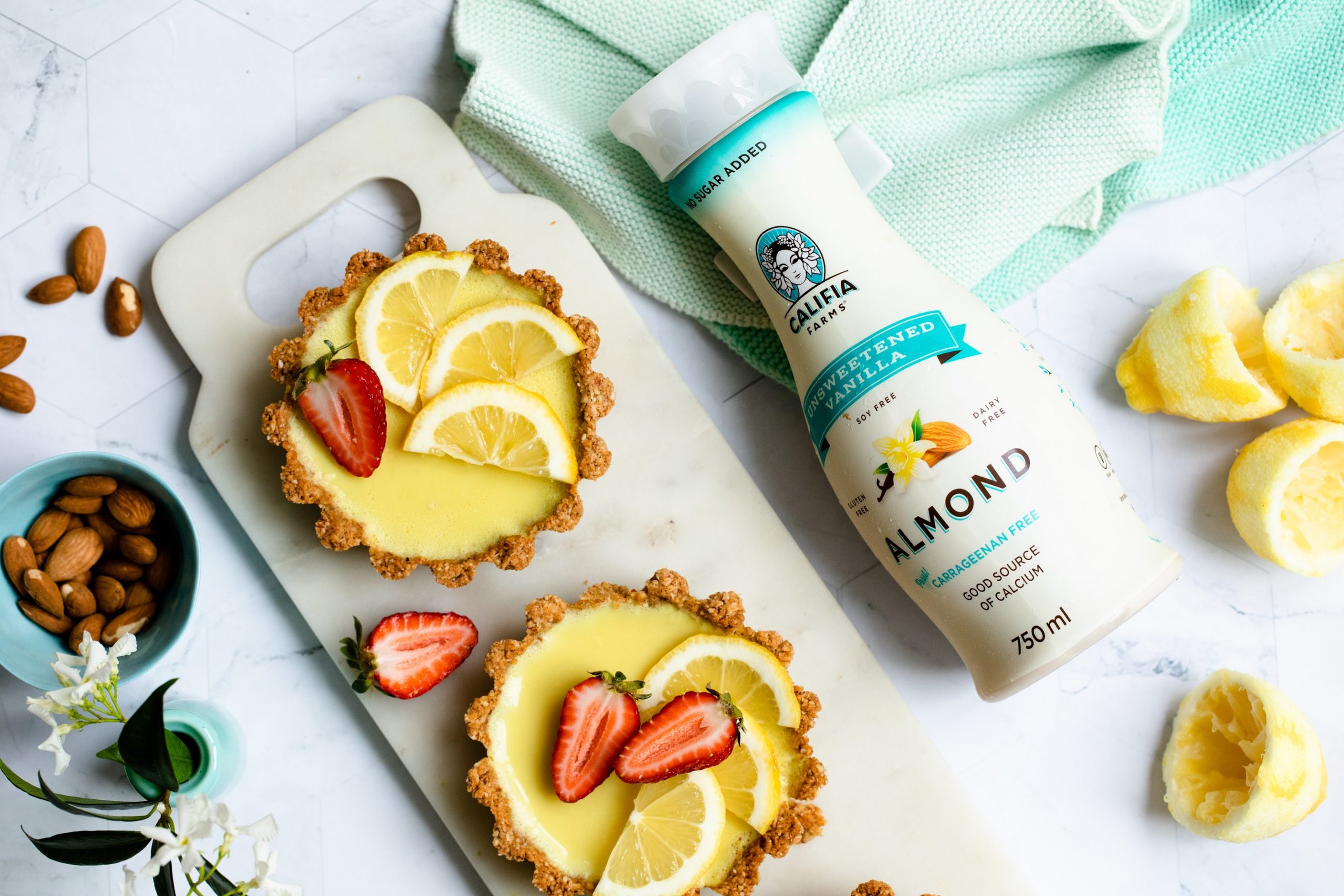 Vegan Lemon Tarts | Vegan Summer Tarts