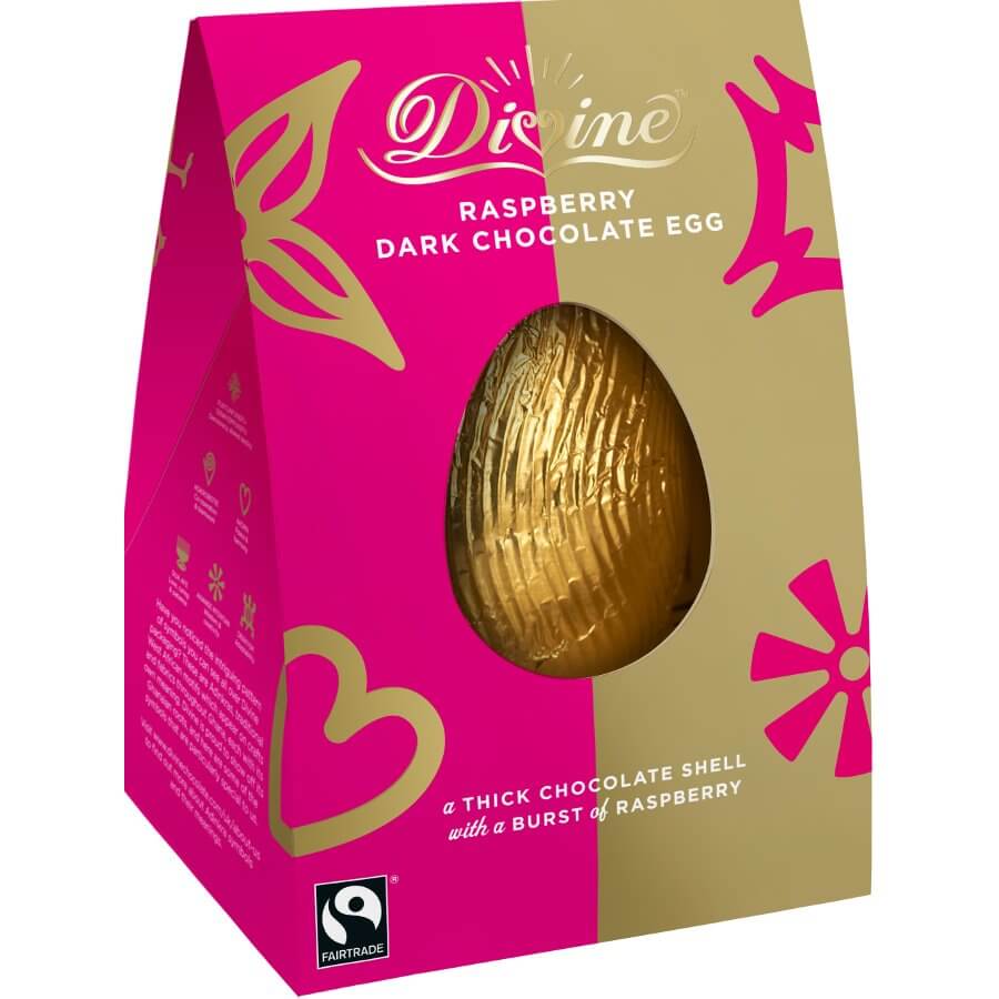 Divine Raspberry Dark Chocolate Egg