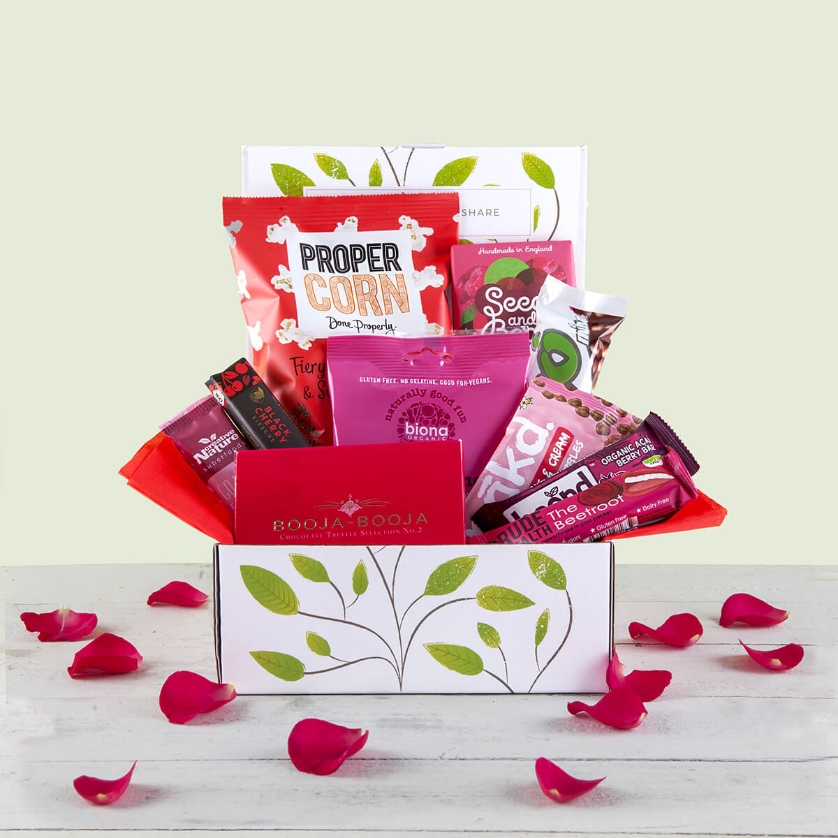 The Goodness Project vegan Valentine's gift hamper