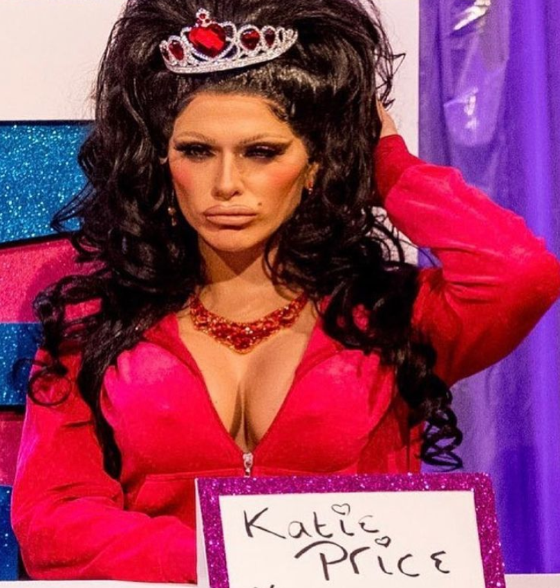 Bimini Bon Boulash impersonating Katie Price on RuPaul's Drag Race UK