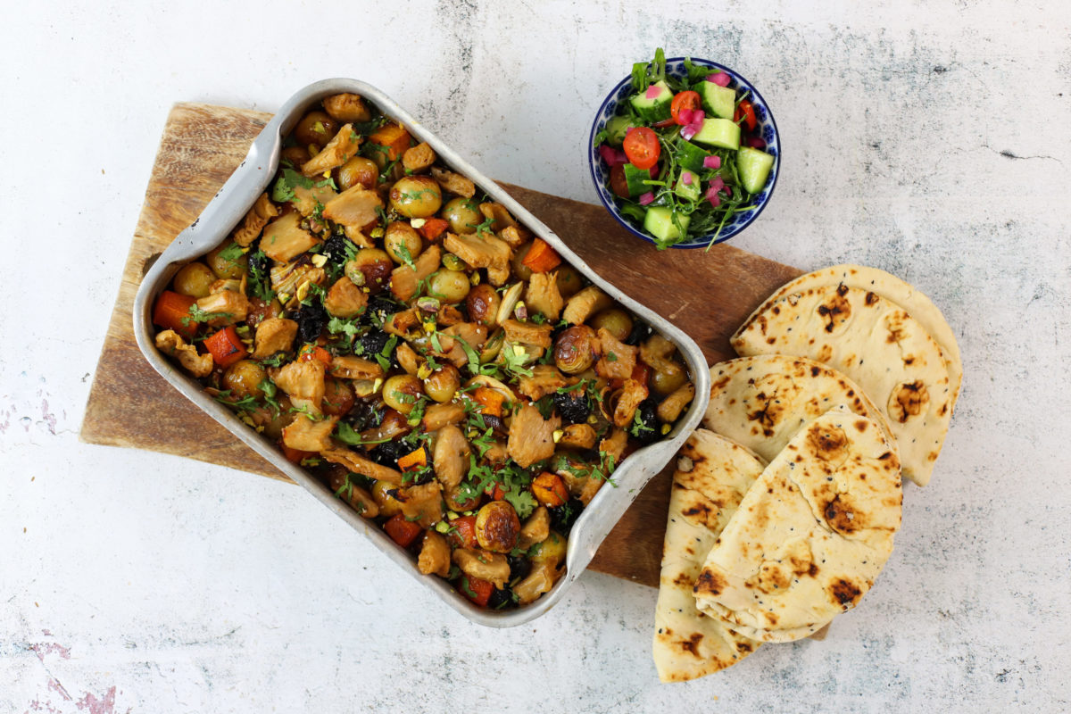 Persian Chicken with Potatoes, Prunes and Pumpkin | Veganuary