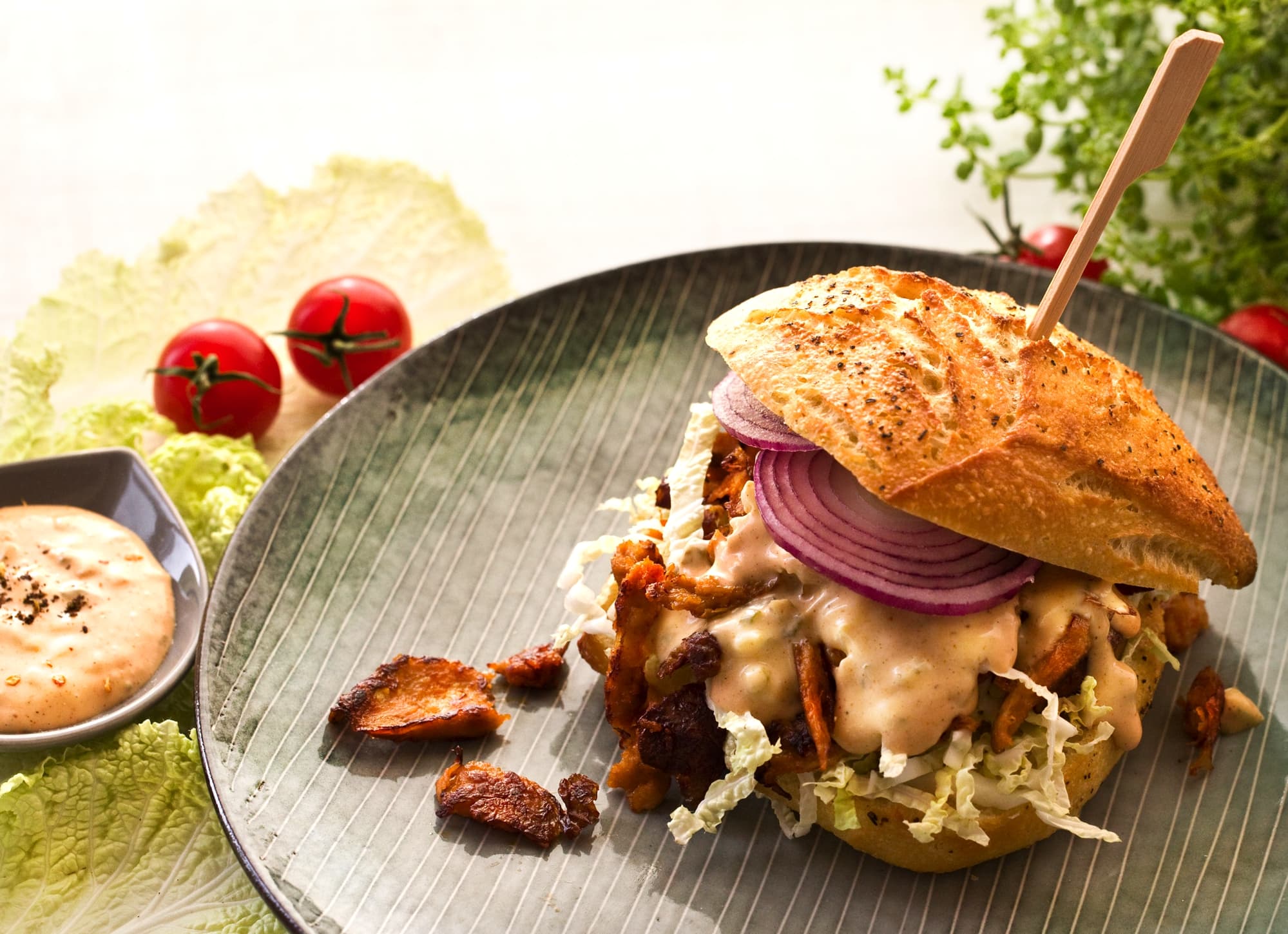 Veganer Pulled Chicken Burger | Vegane Rezepte | Veganuary