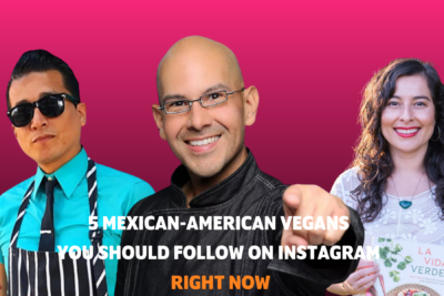Image of three Mexican-American influencers on a pink background