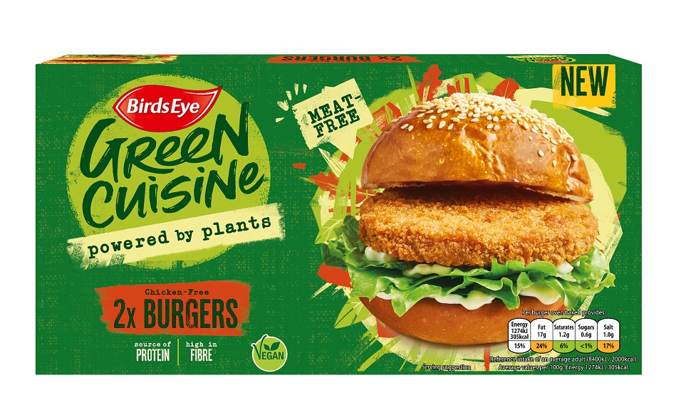 Birds Eye Green Cuisine Vegan Chicken Burgers