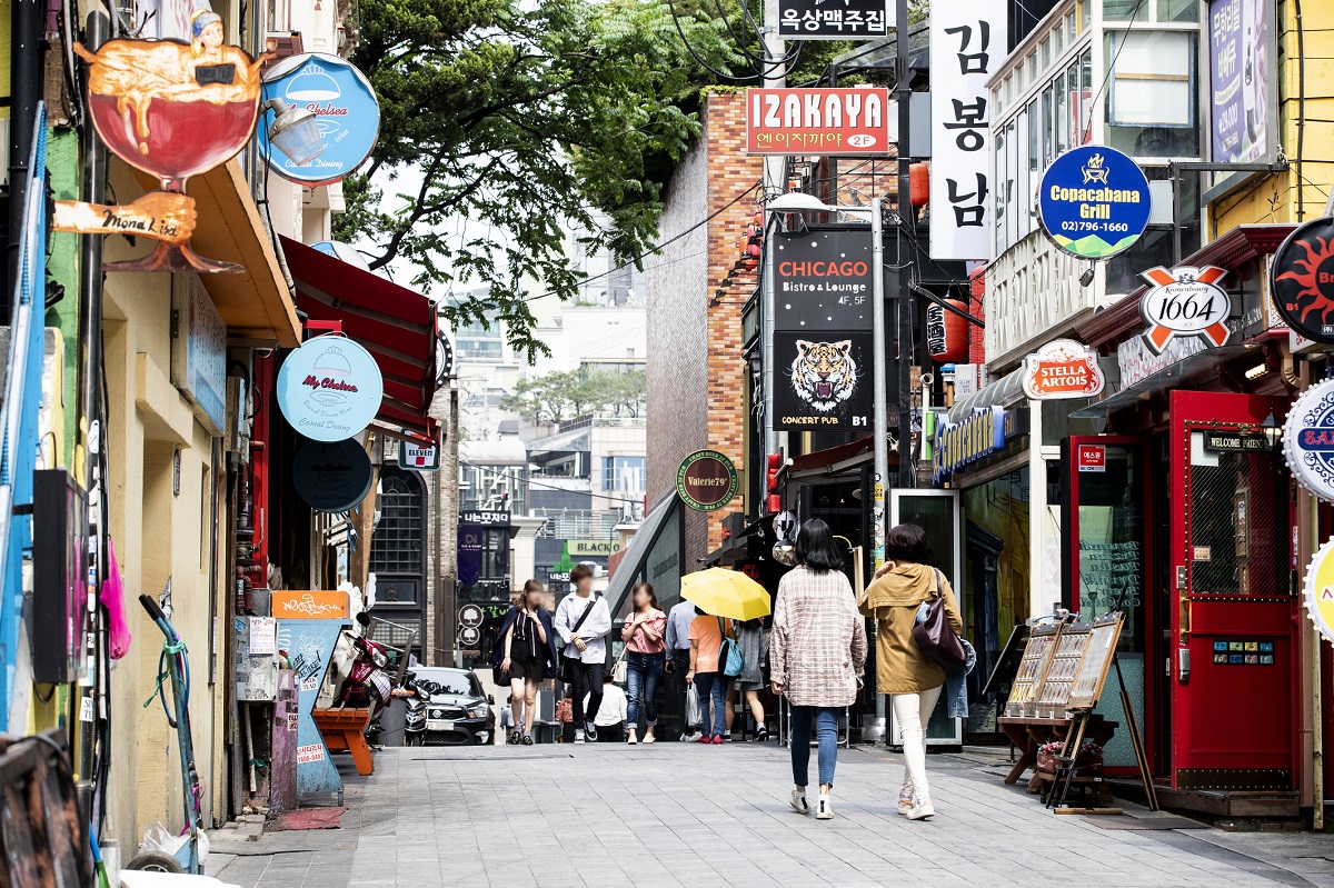 Itaewon Street in Korea