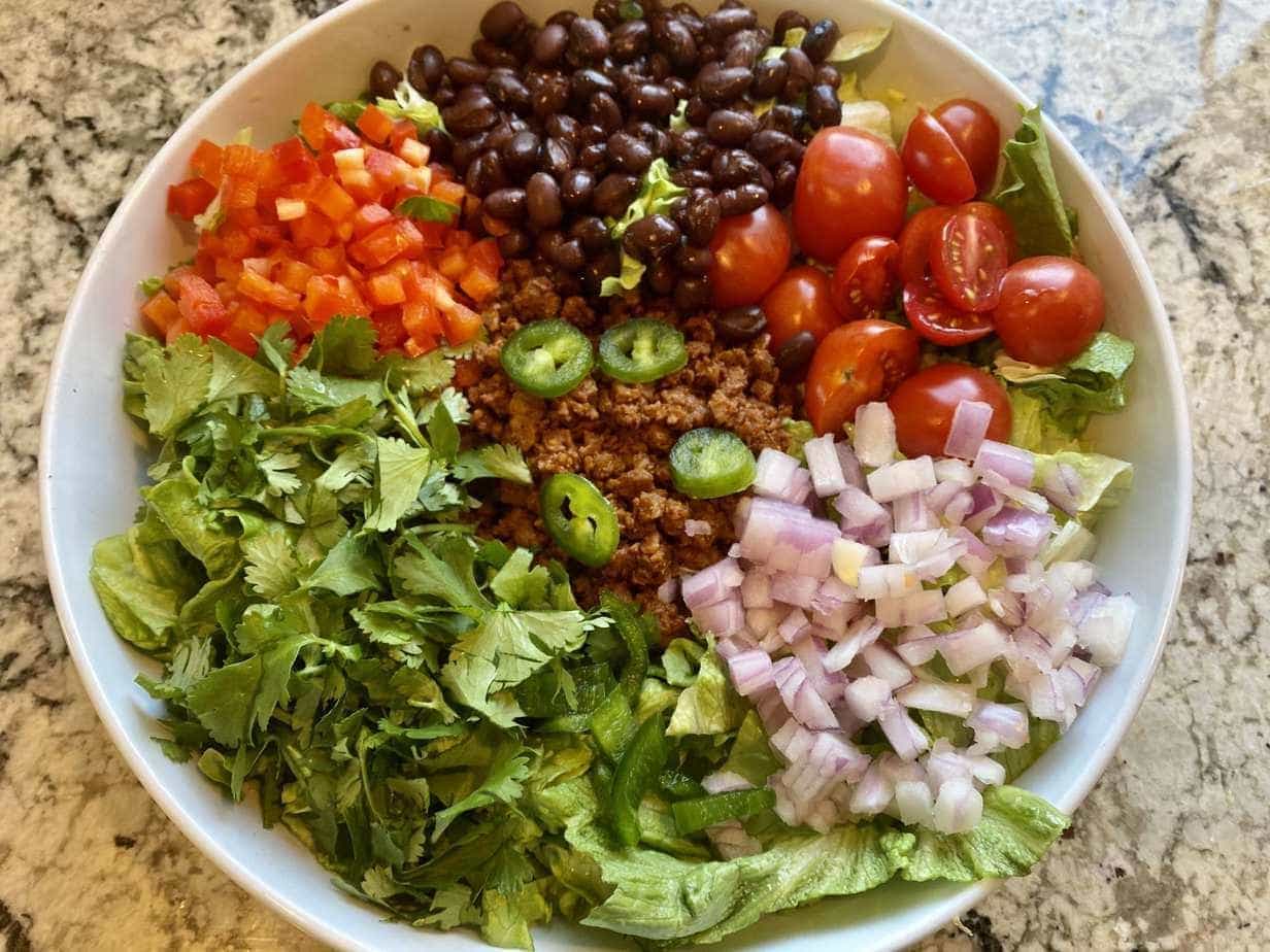 Vegan Taco Salad by Kathy's Vegan Kitchen