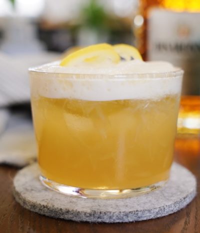 Sloe Gin Fizz cocktail