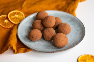 healthy chocolate orange truffles