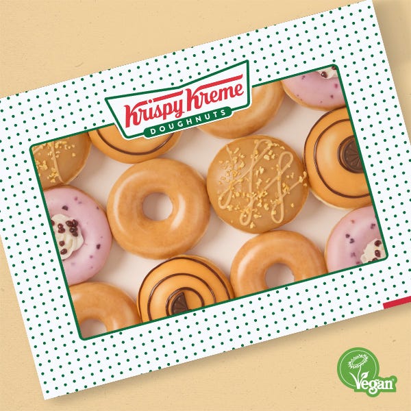 Krispy Kreme Vegan Selection