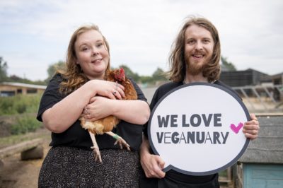 James and Sophie Veganuary 2022 Sanctuary Shoot