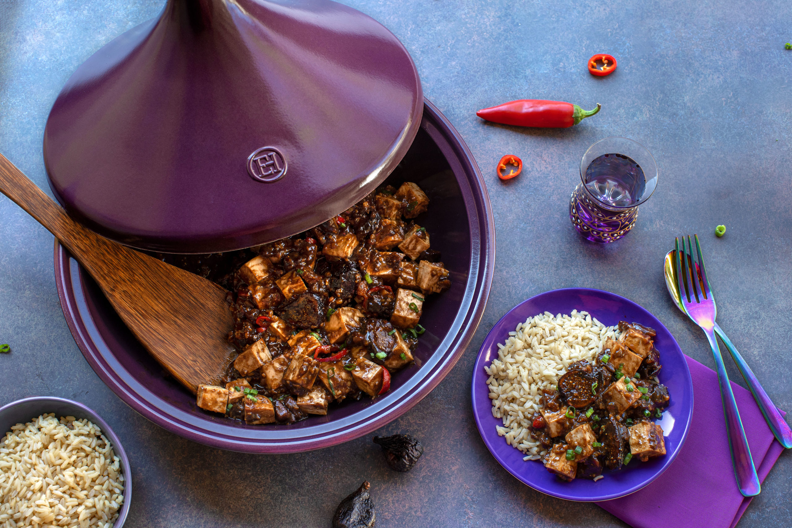 Figgy Mapo Tofu Tagine | Vegan Tagine Recipe