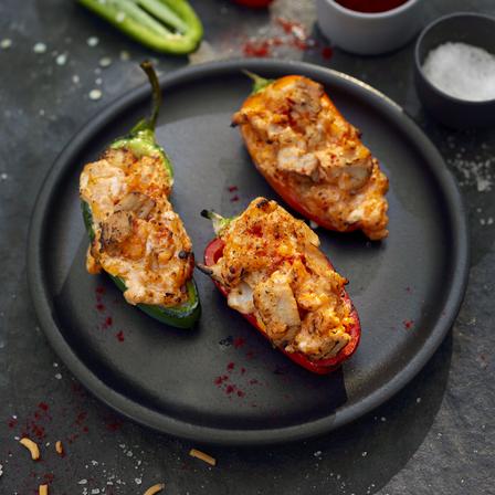Vegan Chick'n Stuffed Peppers | Veganuary