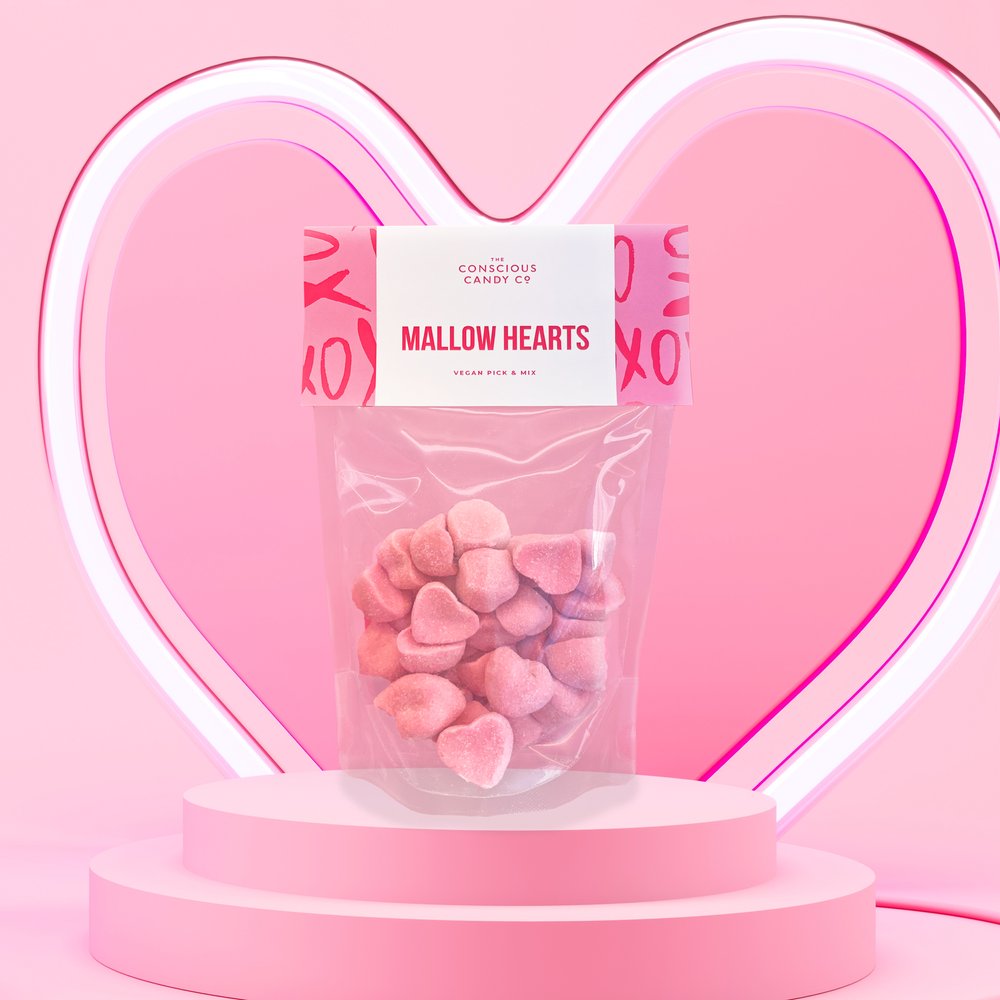 The Conscious Candy Company Mallow Hearts