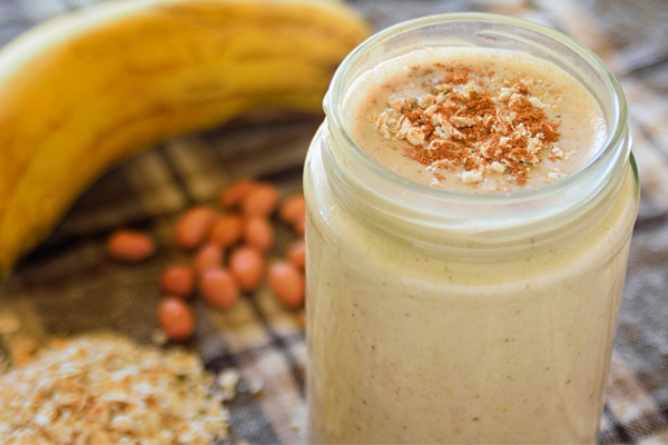 Banana Peanut Butter Smoothie - Veganuary