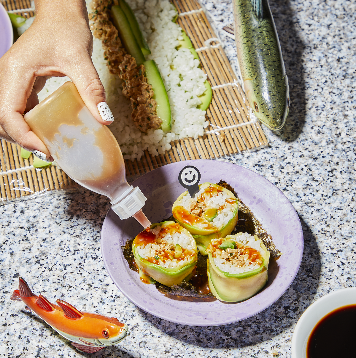 Avocado Tuna Sushi Rolls | Vegan Tuna Sushi Rolls