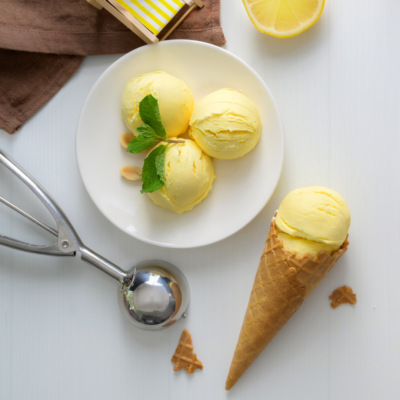 Sherbet Lemon Ice Cream