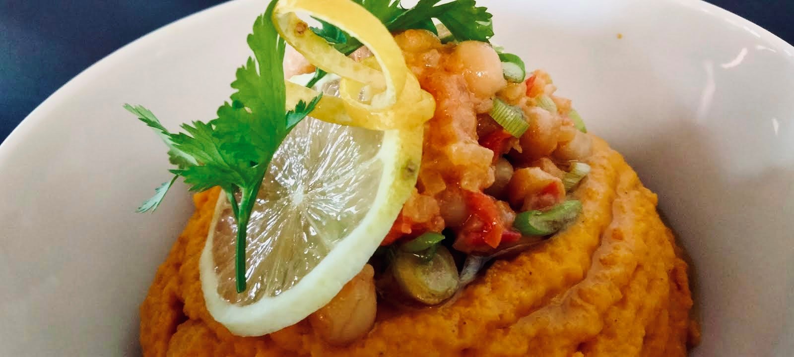 Vegan Maghreb Bowl with Carrot Puree & Chickpeas | Veganuary