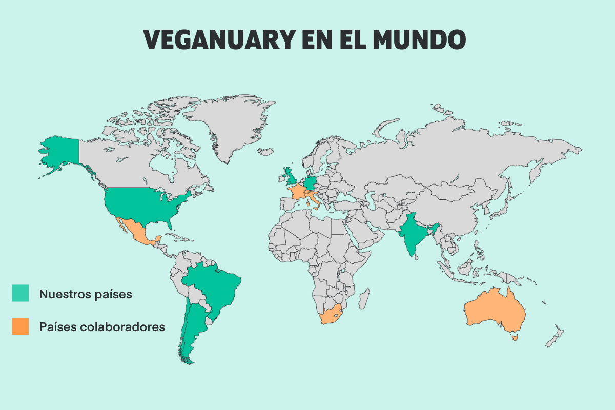 Veganuary en el mundo
