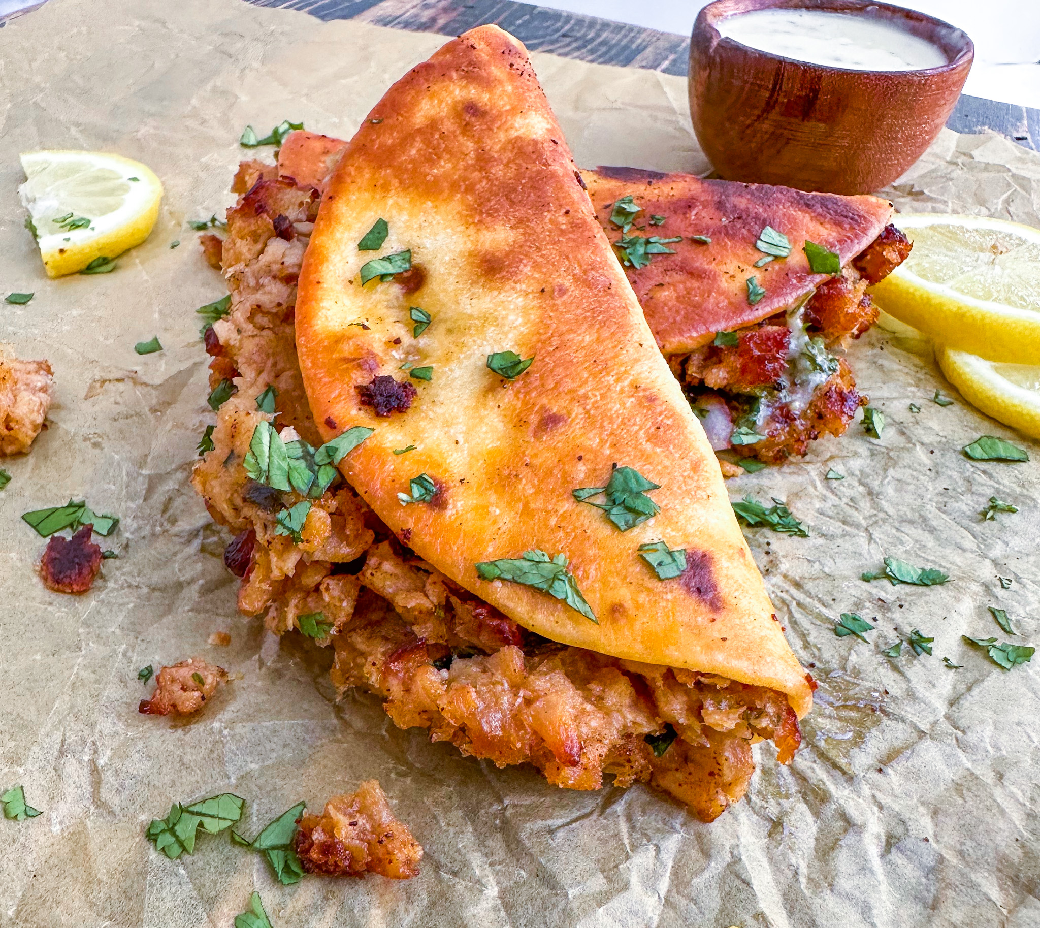 Mind Blown™ Crab Cake Smash Tacos - Veganuary