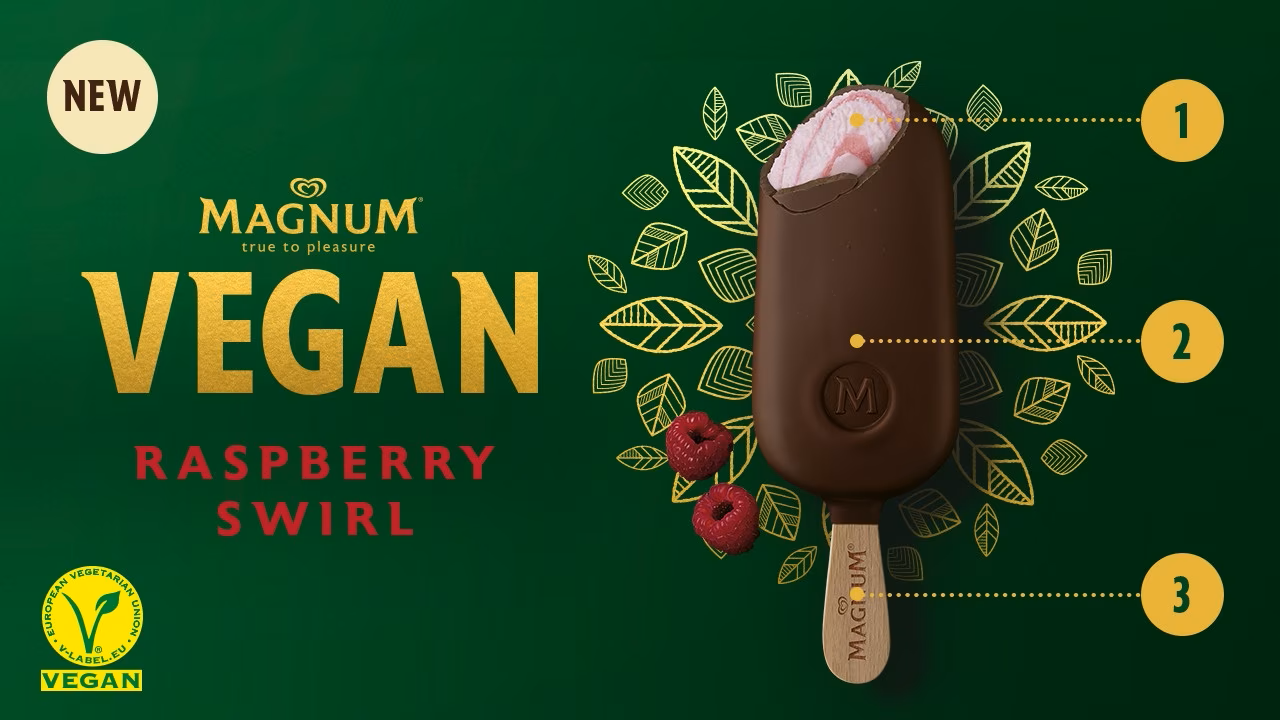 Vegan Raspberry Swirl Magnum