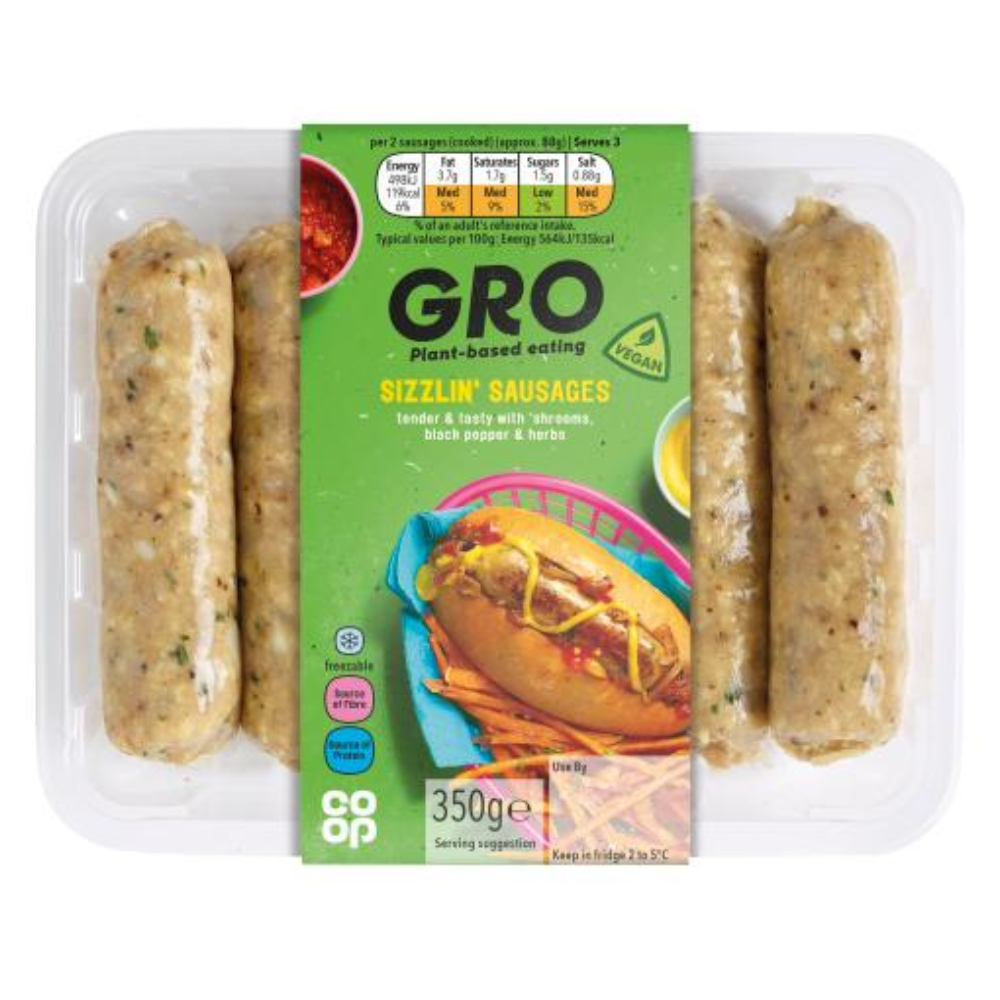 GRO by Co-Op Sizzlin' Sausages