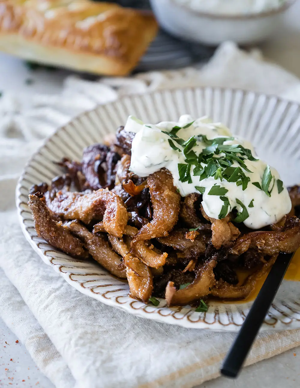 Gyros aus Pilzen | Vegane Rezepte | Veganuary