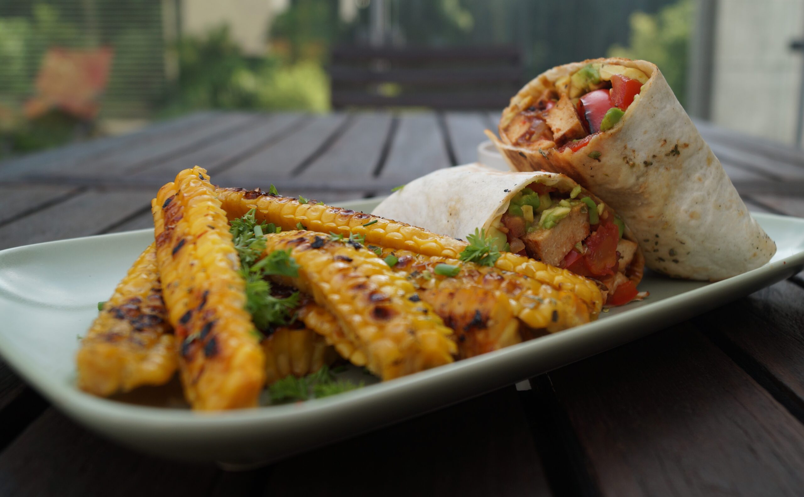 Burrito mit Corn Ribs | Vegan Grillen | Veganuary