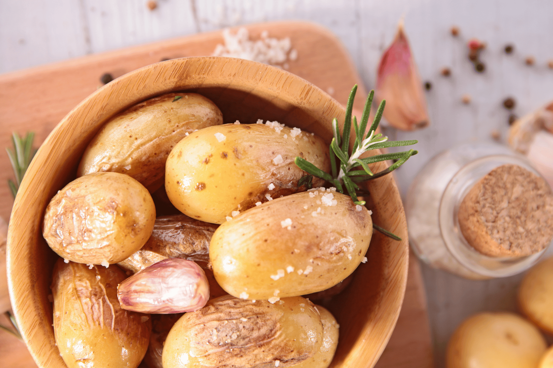 Baked Potatoes with herbs