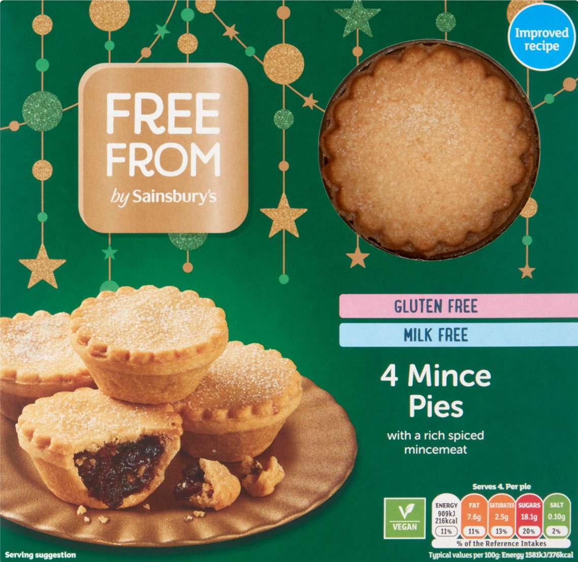 Sainsbury's free-from mince pies