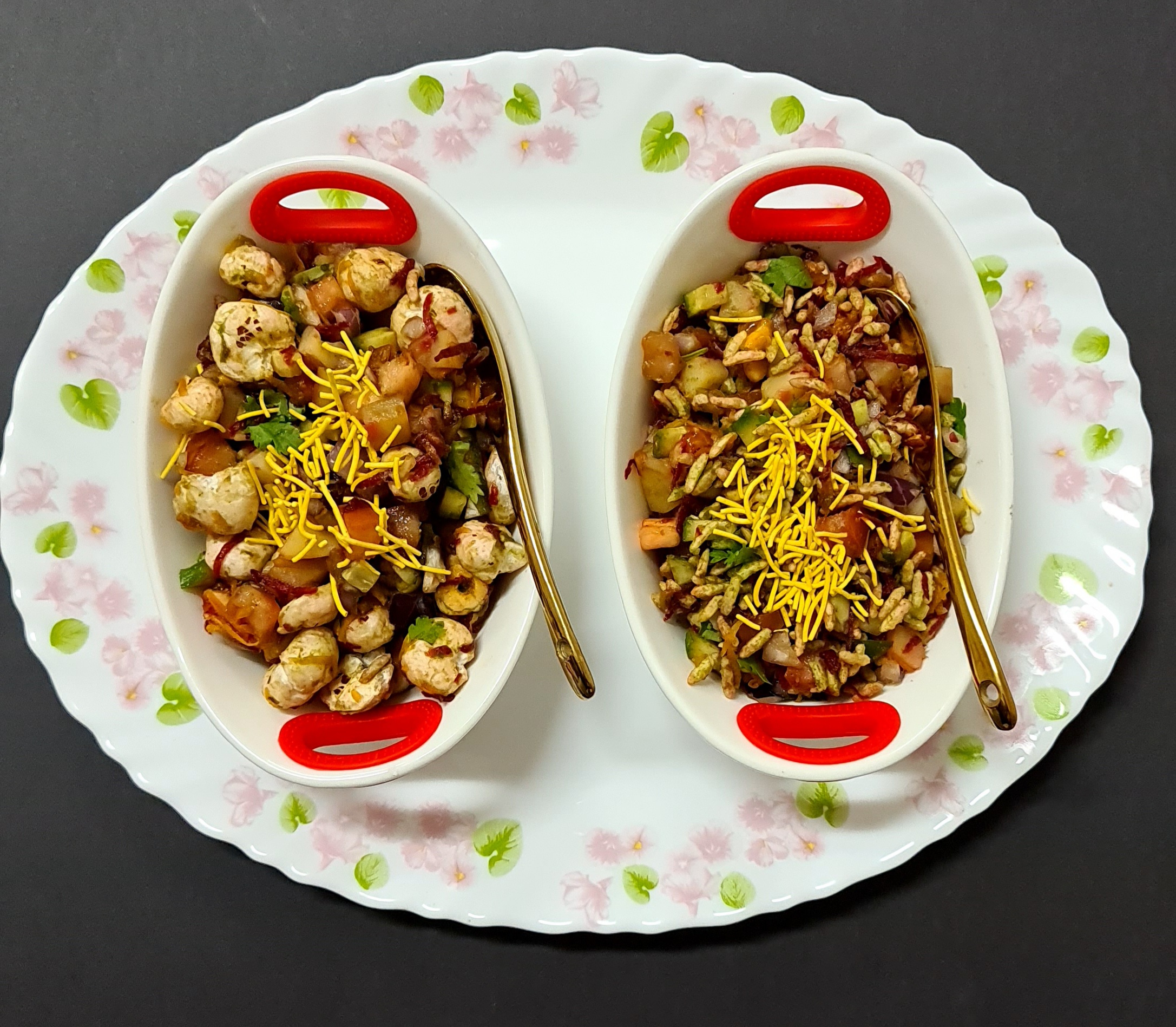 MAKHANA BHEL AND PUFFED RICE BHEL - Veganuary