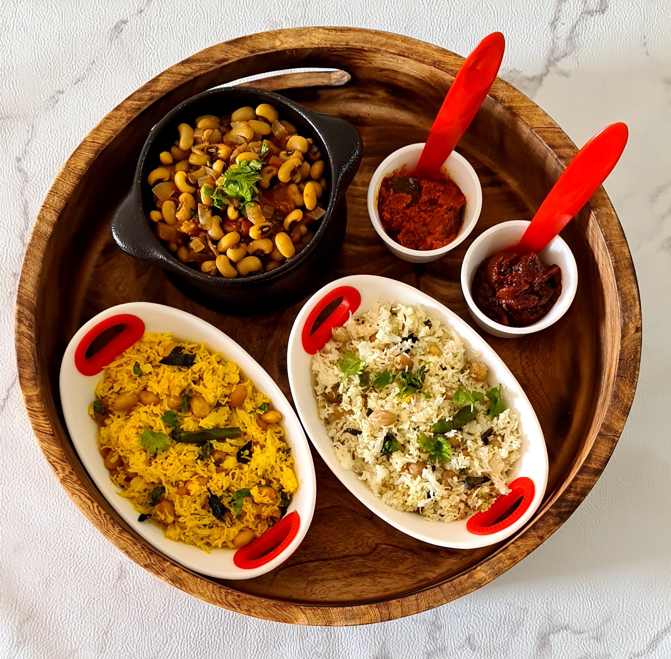 LEMON RICE IDIYAPPAM & COCONUT RICE IDIYAPPAM - Veganuary