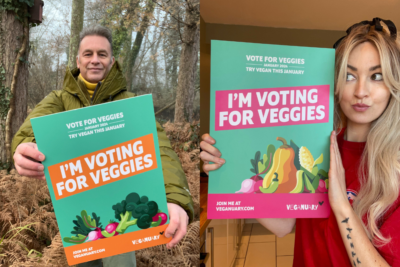 Celebrities urge Brits for Vote for Veggies this January
