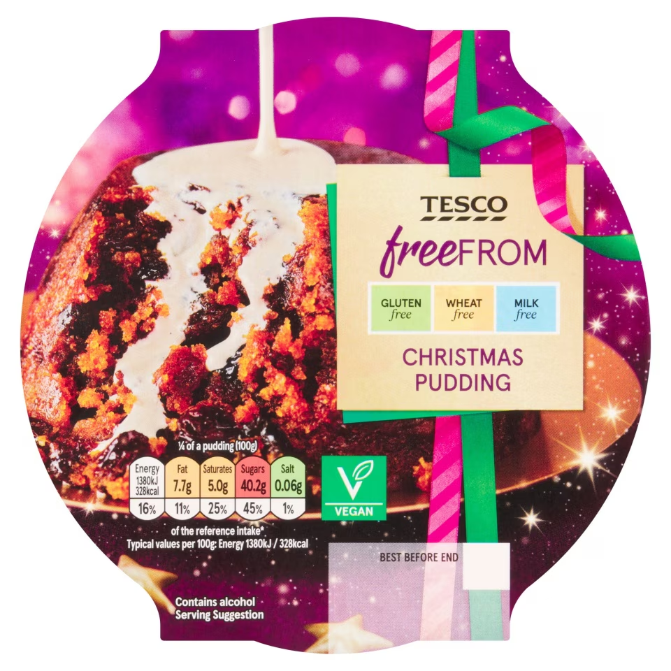 Tesco Free From Christmas Pudding