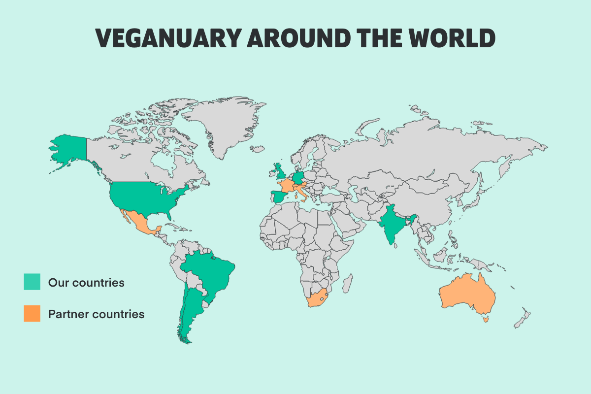 Veganuary around the world
