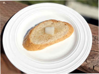 Butter on Toast on a Plate