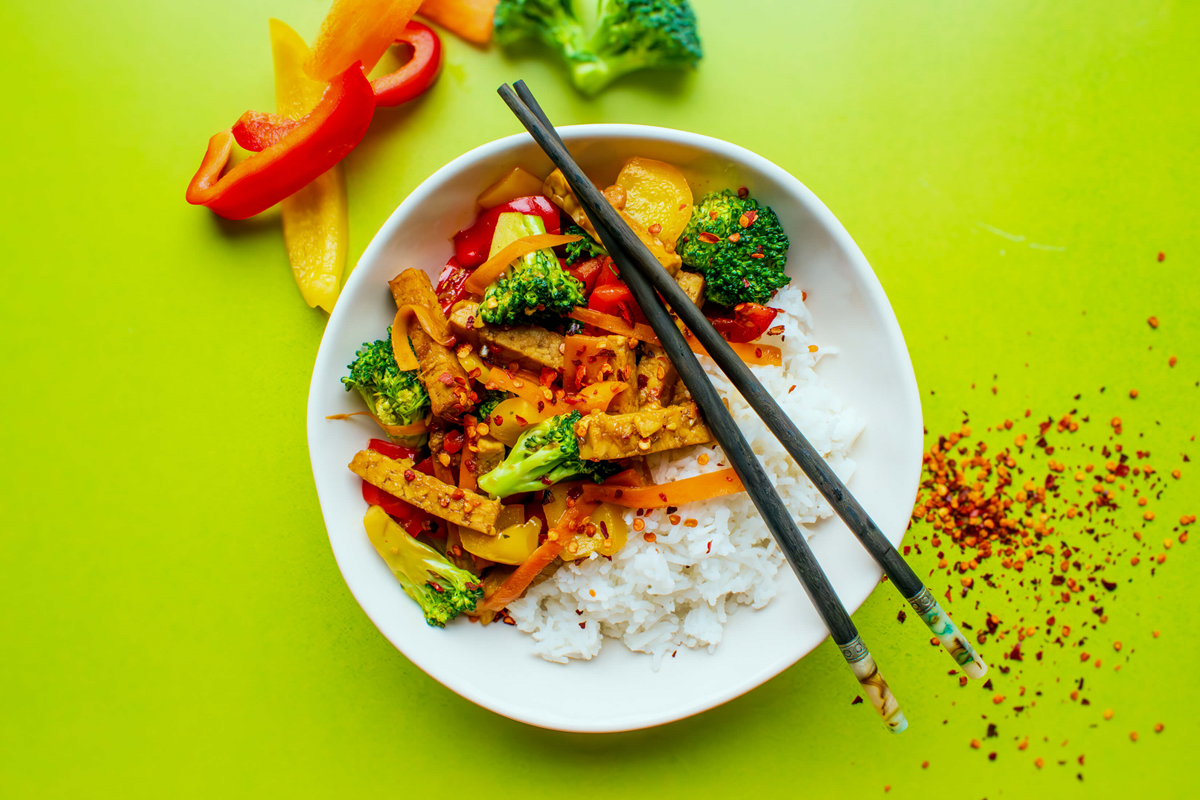 Easy tempeh stir fry